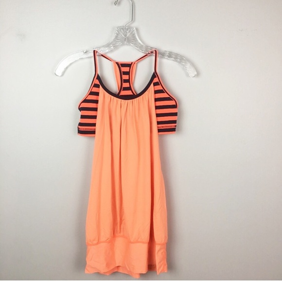 lululemon athletica Tops - Lululemon no limits tank top orange and navy 6